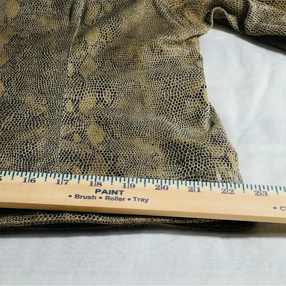 Alfani GenuineLeather Python-Embossed Moto Jacket/ Size XL - Picture 16 of 16